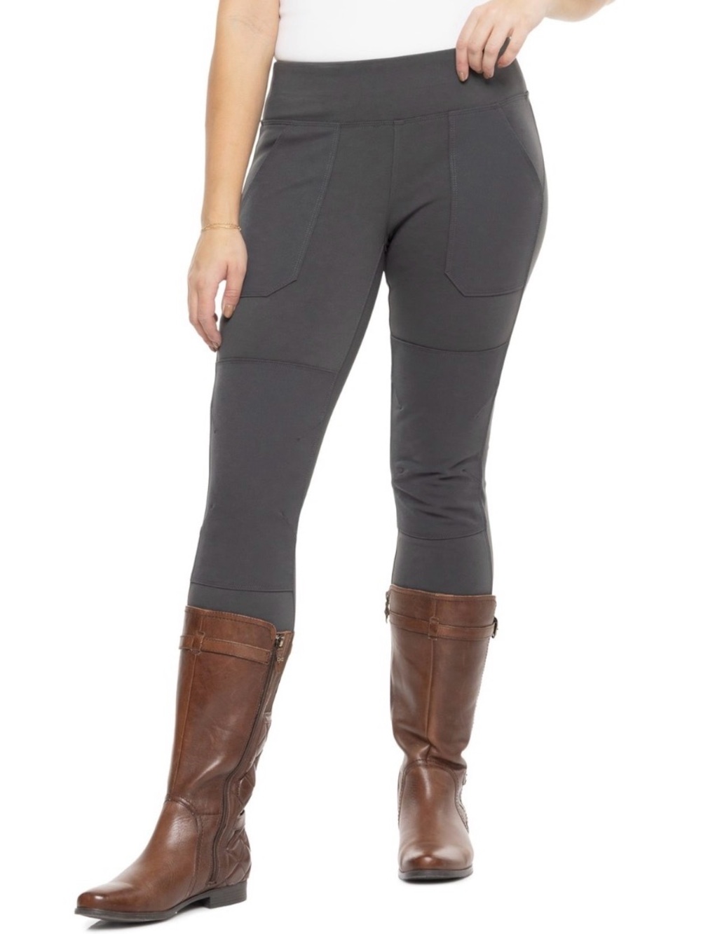 Carhartt Womens Force Fitted 102482 Midweight Utility Leggings Gray L Tall 12-14